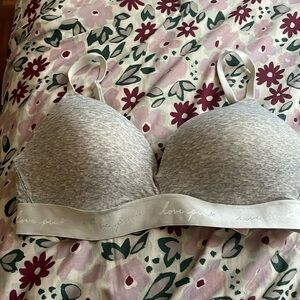 VS pink wireless push-up bra